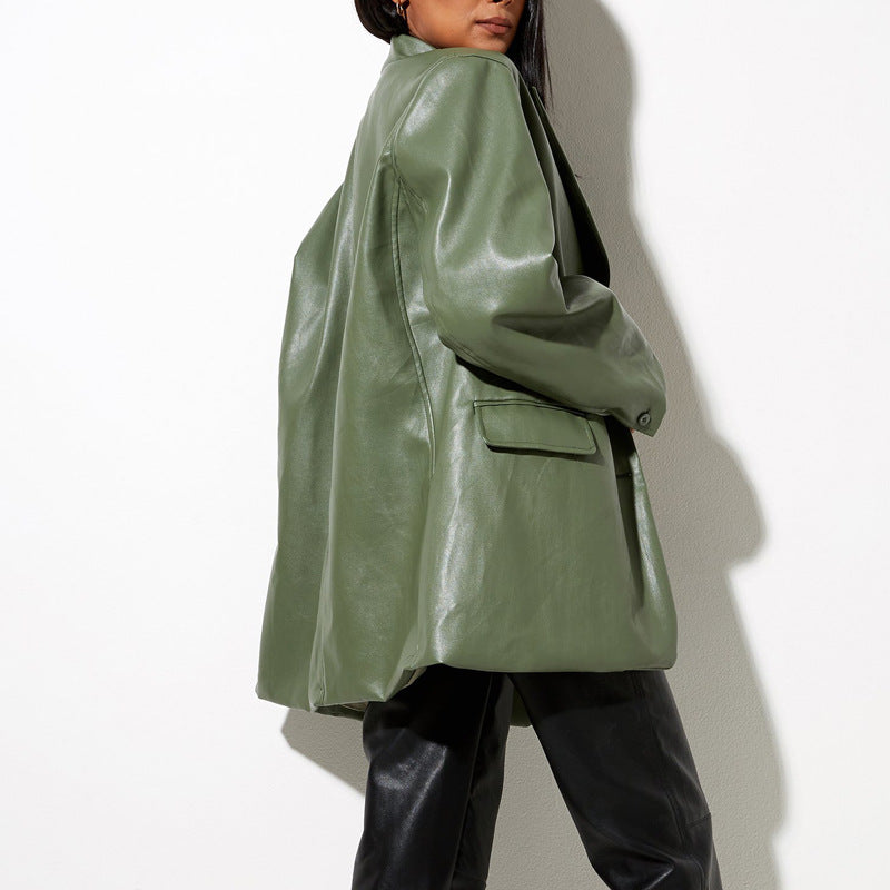 Amarae Elegant Leather Jacket for Women