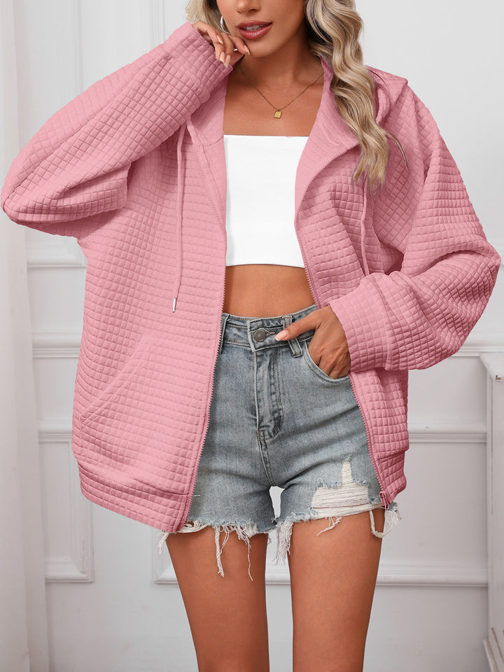 Oversized hoodie for women in structured material Lune London