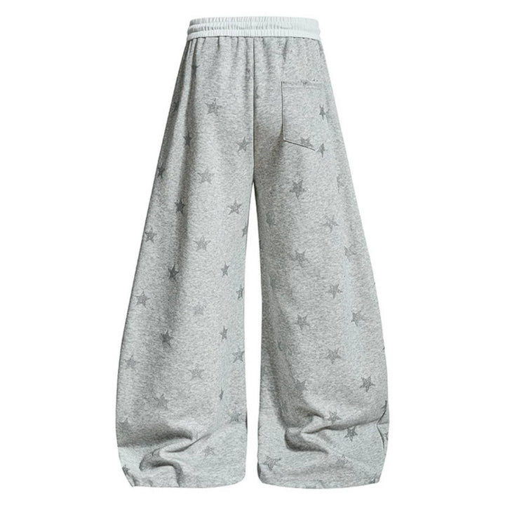 Women's Loose Lounge Pants with Star Print and Elastic Drawstring Amarae