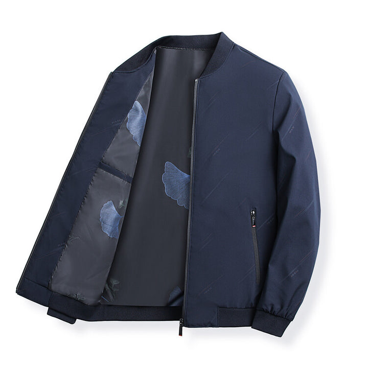 Modern transition jacket for men with practical high collar Lune London