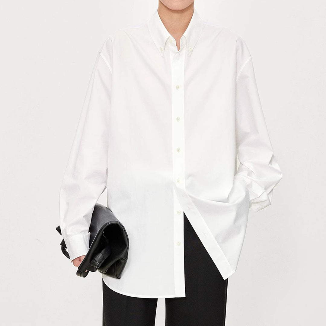 Blouse surdimensionnée élégante pour femmes avec détails de boutons classiques Chic & Stil