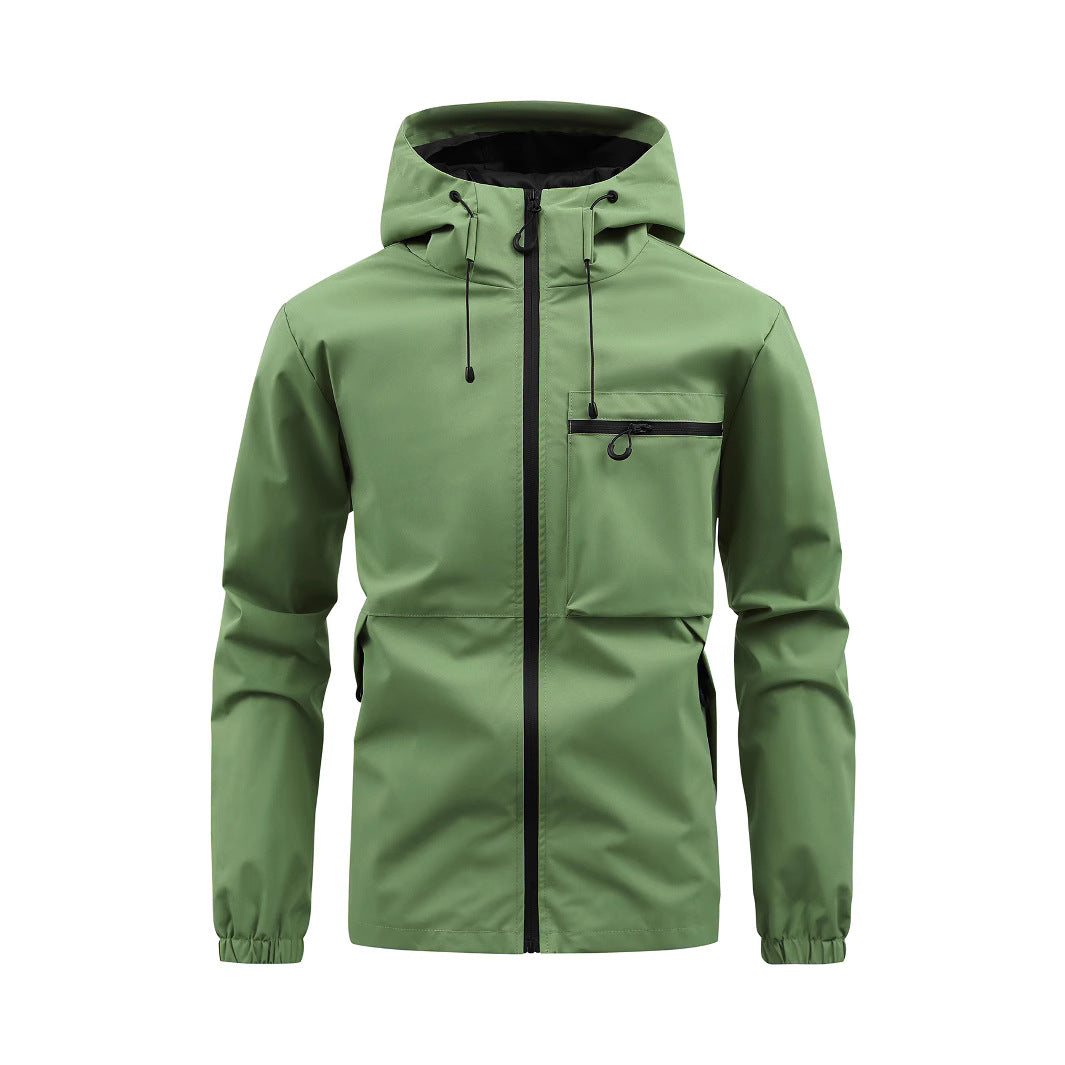 Waterproof leisure jacket for men with adjustable hood Amarae