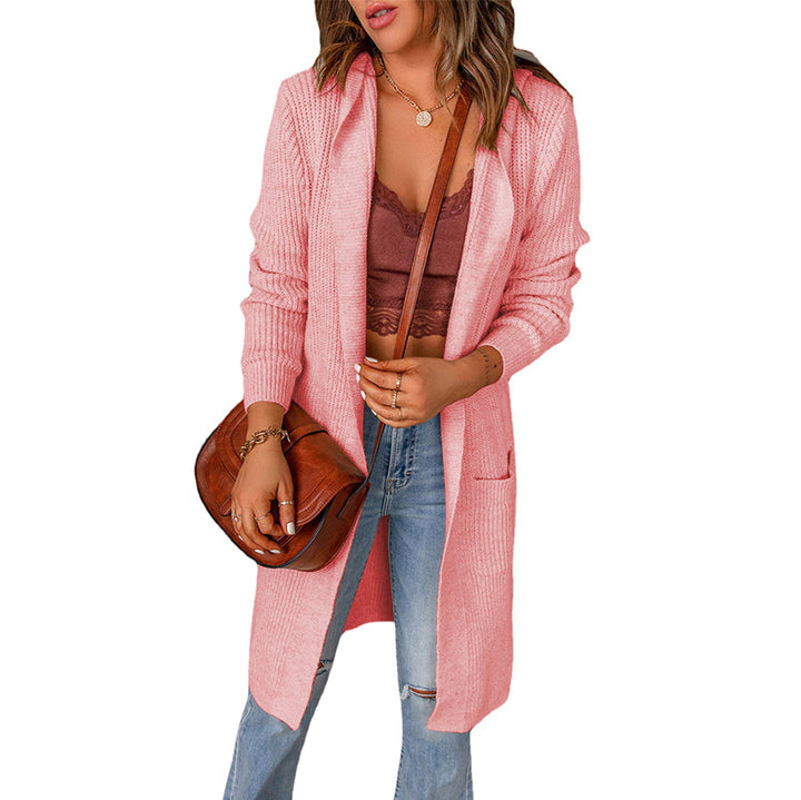 Ladies' cardigan with deep V-neckline and practical pockets Lune London