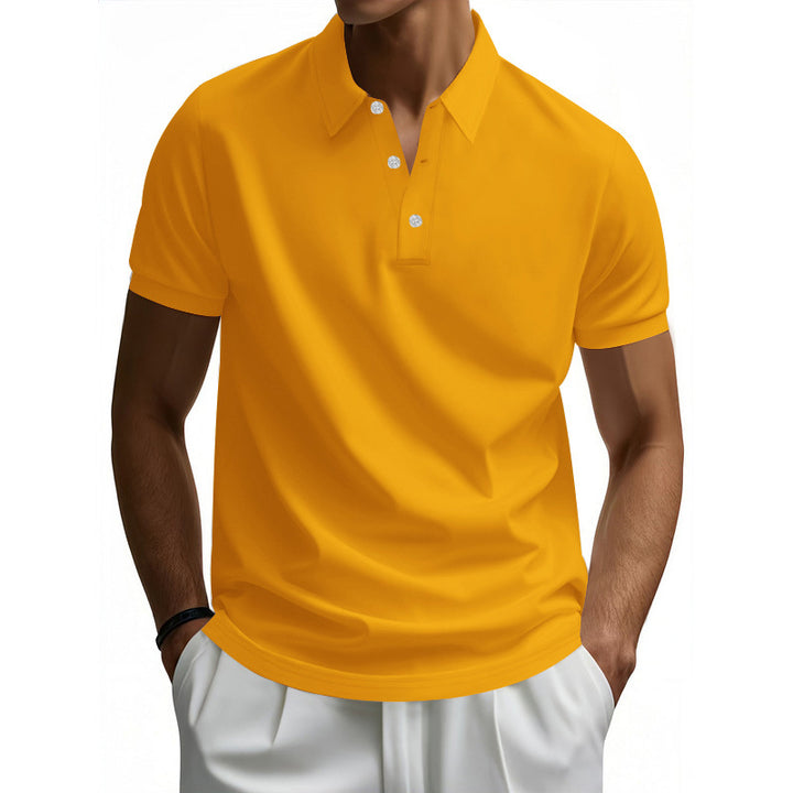 Men's high-quality short sleeve polo with moisture-wicking technology Lune London