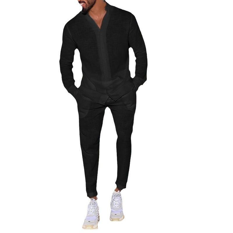 Light linen casual suit for men Lune London