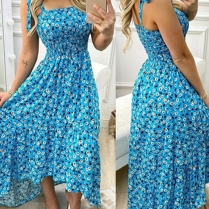 Maxi Floral Dress for Women with Adjustable Straps Lune London
