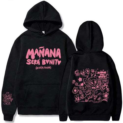 Women's hoodie with creative print and practical kangaroo pocket Amarae