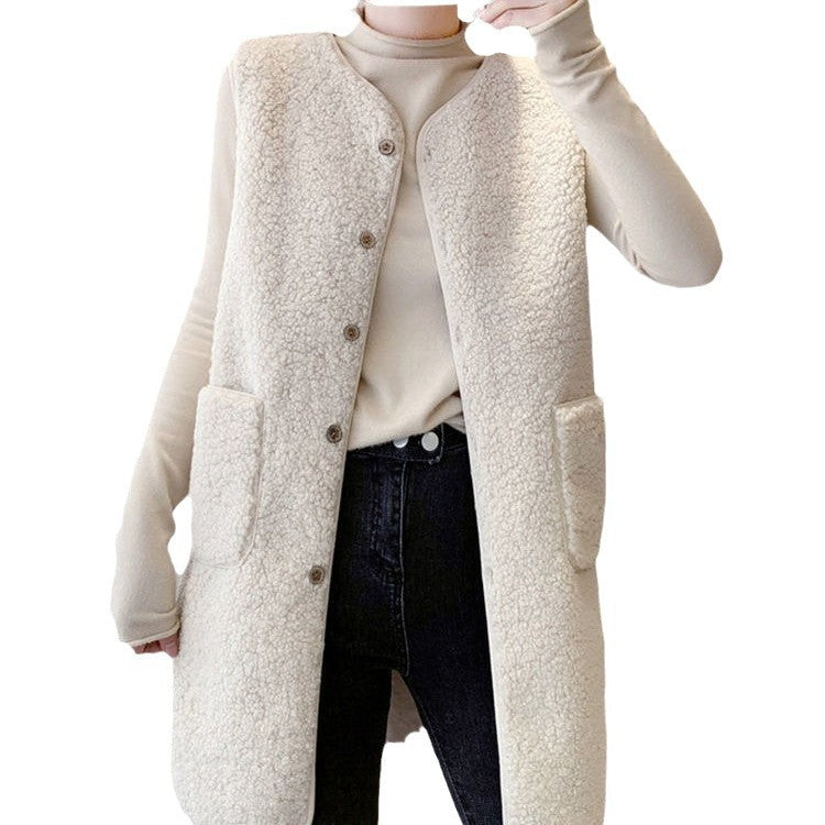 Women Long Fleece Jacket Amarae