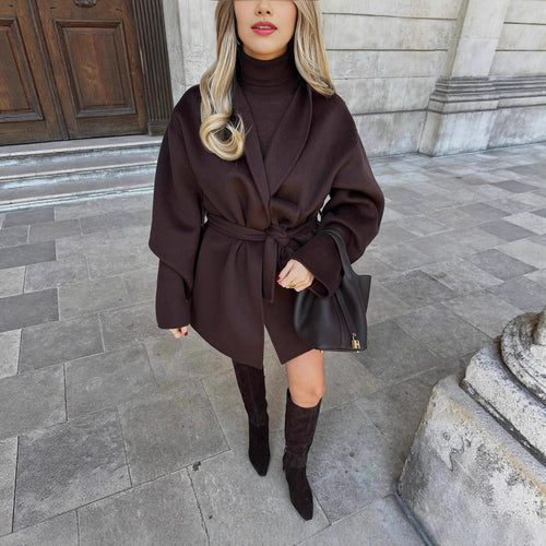 Women's draped jacket made of high-quality and soft material with a fitted cut Amarae