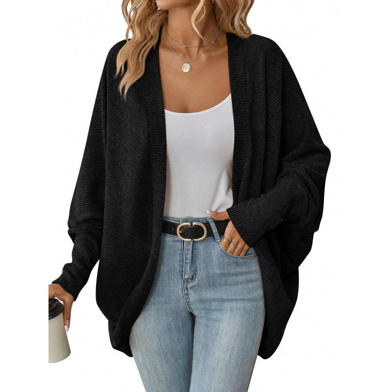 Women casual knitted cardigan with oversized fit and relaxed sleeves Lune London