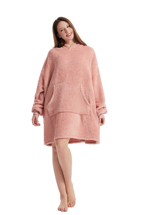 Ladies Oversized Cozy Fleece Hoodie with Practical Pockets Amarae