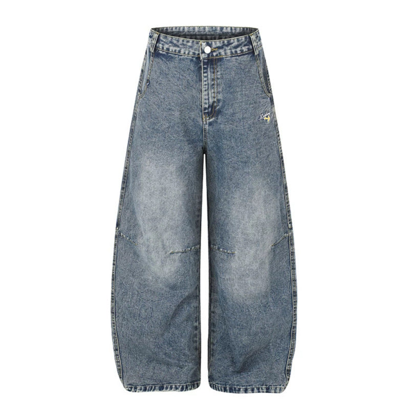 Women's Extra Wide High-Waist Palazzo Jeans with Embellished Back Pockets Amarae