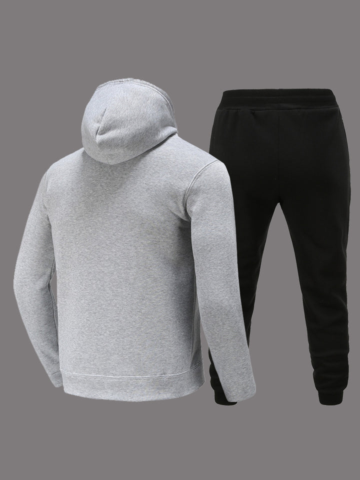 Women's hoodie and jogging pants set with creative print design Lune London