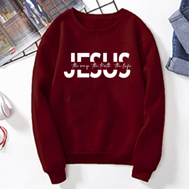 Women's casual sweatshirt with inspirational quote and high wearing comfort Lune London