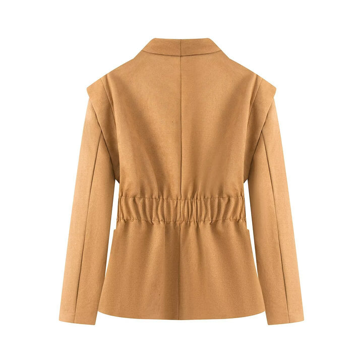 Elegant blazer jacket for women with classic cut and patch pockets Lune London