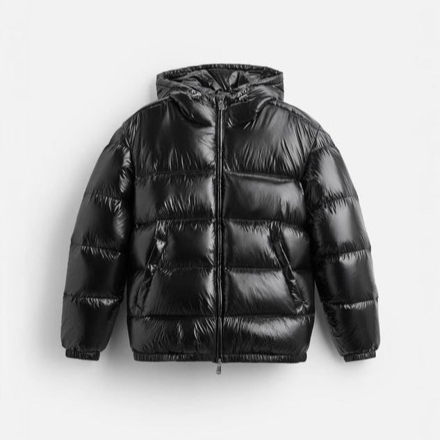 Ladies elegant quilted jacket with hood Lune London