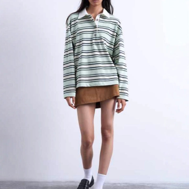 Loose striped casual sweater for ladies Lune London