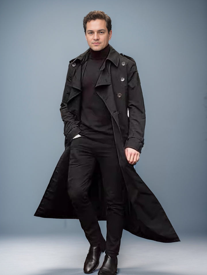Men Elegant Long Trench Coat Amarae