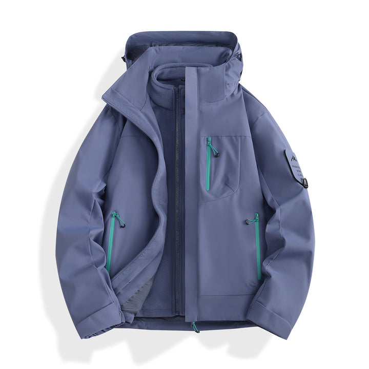 Women's two-layer softshell parka with removable fleece lining and waterproof zippers Amarae