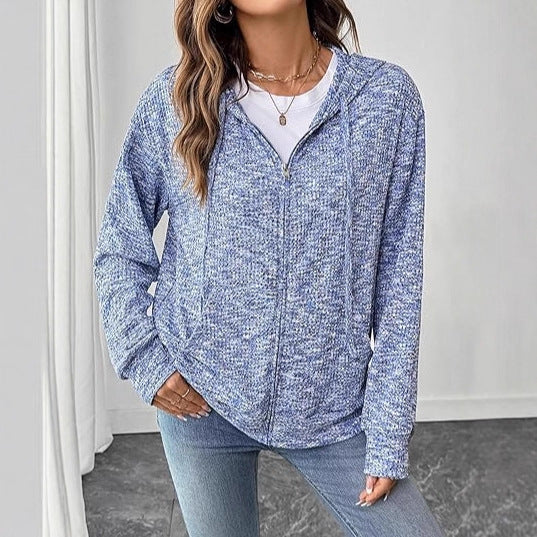 Veste à zip confortable pour femmes avec capuche Chic & Stil