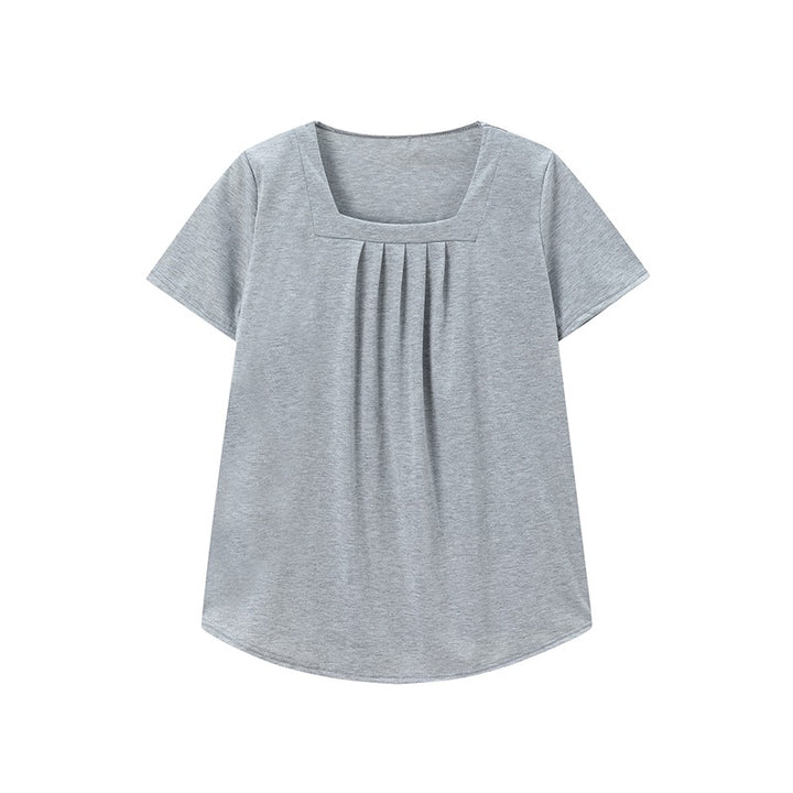 Lune London pleated square neck tunic for women