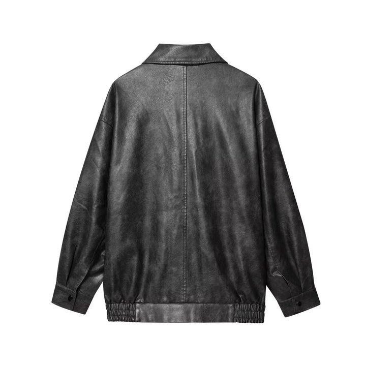 Ladies elegant faux leather jacket Lune London