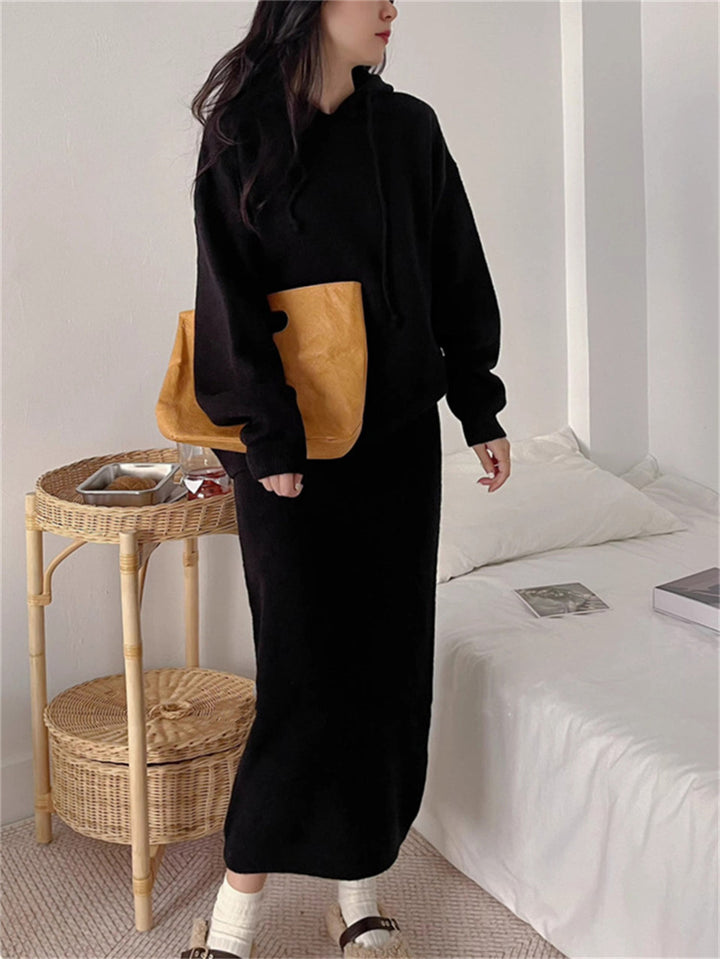 Robe hoodie pour femmes avec une coupe élégante et des poches pratiques Chic & Stil