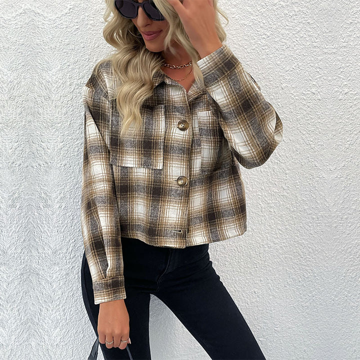 Lune London oversized check shirt for women