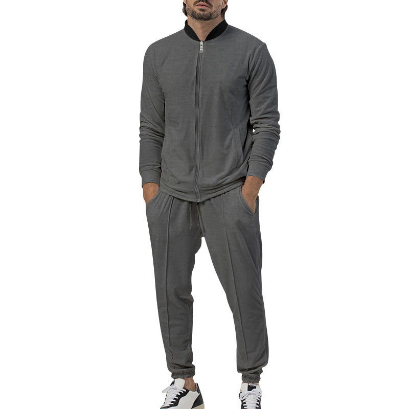 Men's sporty leisure suit with full zip and side pockets Lune London