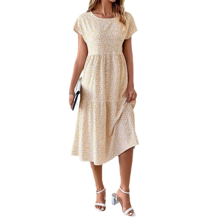 Women leisure floral blouse midi dress Lune London