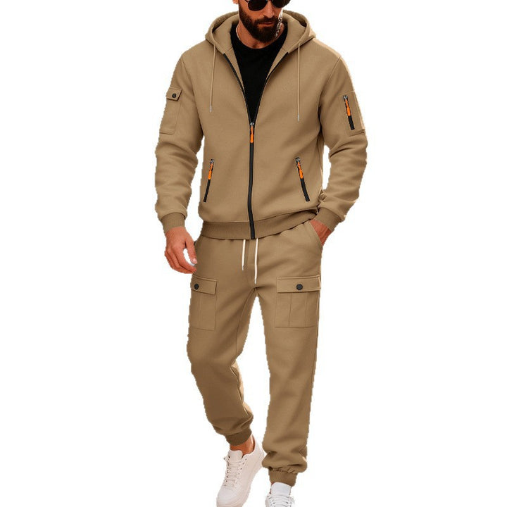 Lune London men's sporty hoodie and cargo pants set