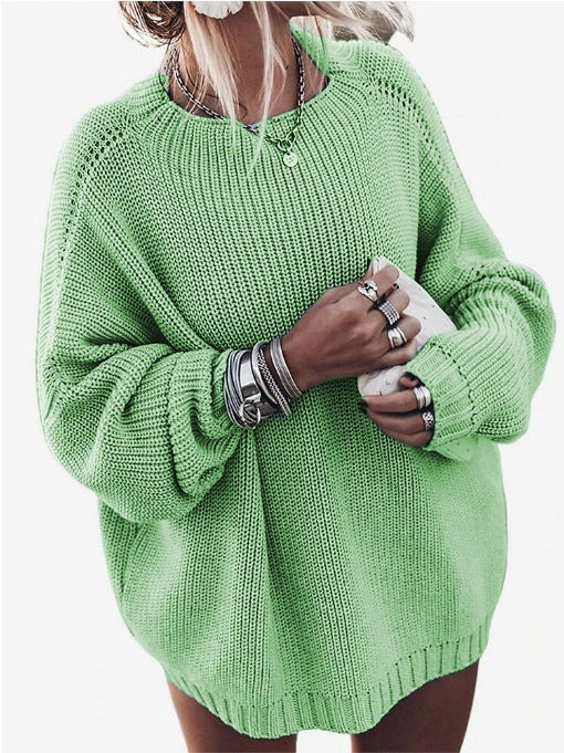 Ladies Oversized Knit Sweater Chic Und Stil