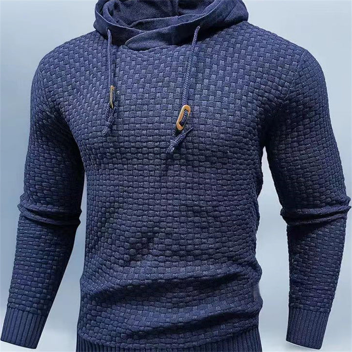 Men's hoodie with textured design Lune London