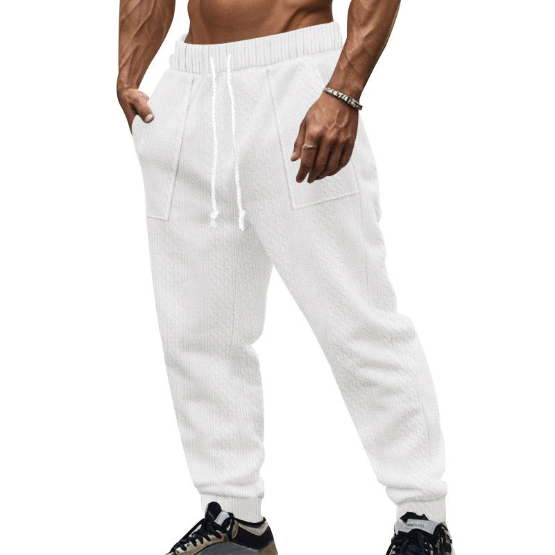 Casual knit jogger pants for men with elastic waist and convenient pockets Lune London