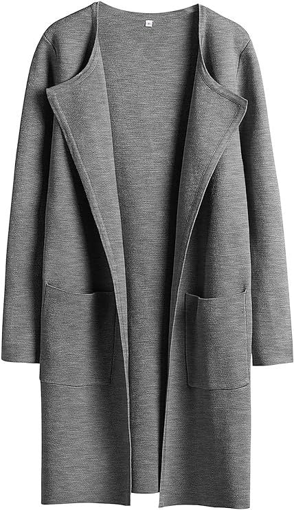 Ladies Long Cardigan with oversized cut and practical pockets Lune London
