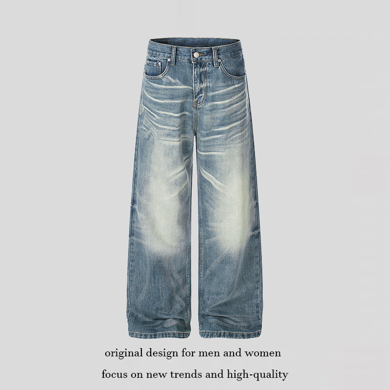 Women wide High-Waist Culotte Jeans with Used Effect Amarae