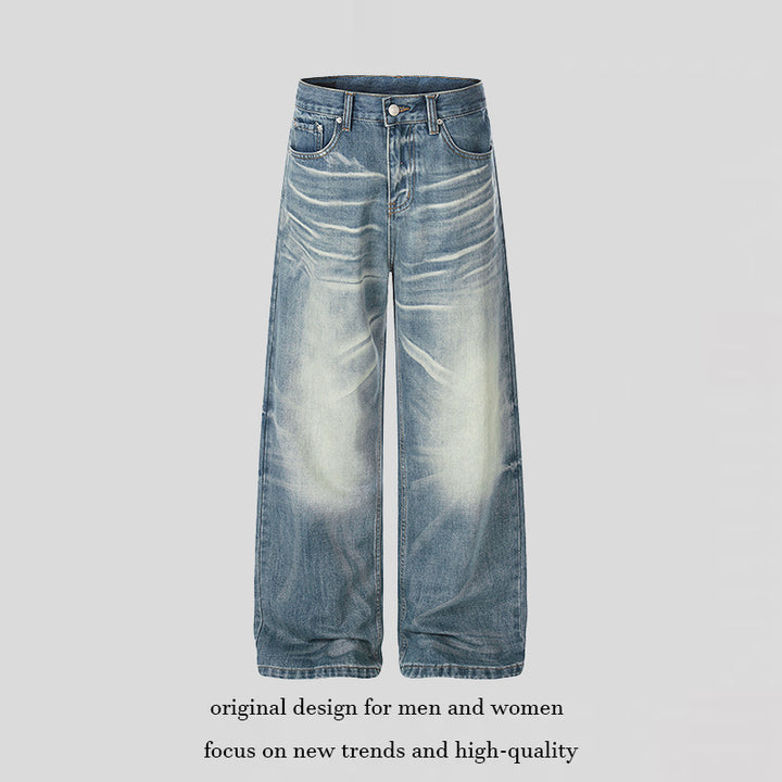 Women wide High-Waist Culotte Jeans with Used Effect Amarae