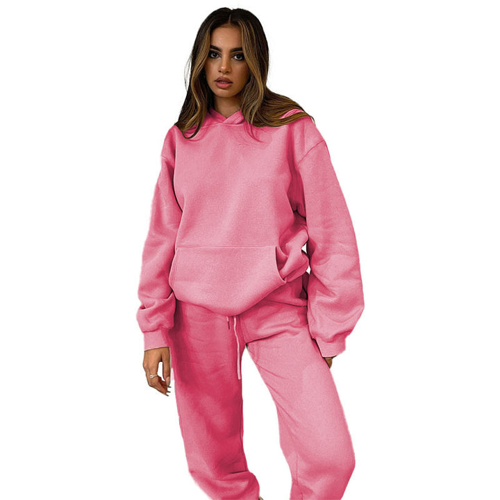 Women's comfortable hooded suit made of high-quality sweatshirt material Chic & Stil