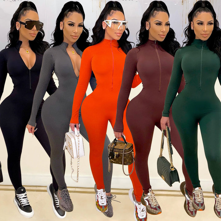 Women full-length zip jumpsuit Lune London