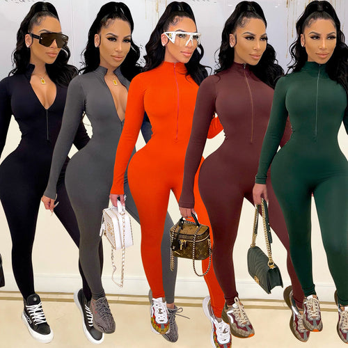 Women full-length zip jumpsuit Amarae