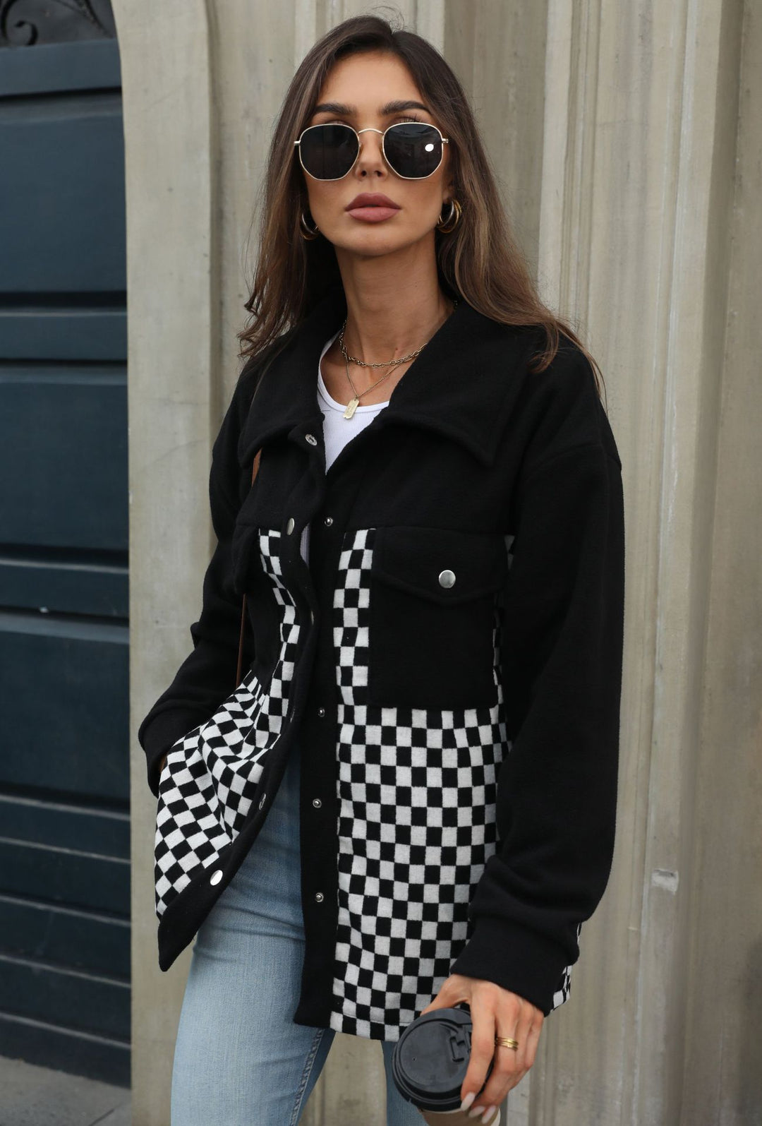 Plaid overshirt for women Lune London