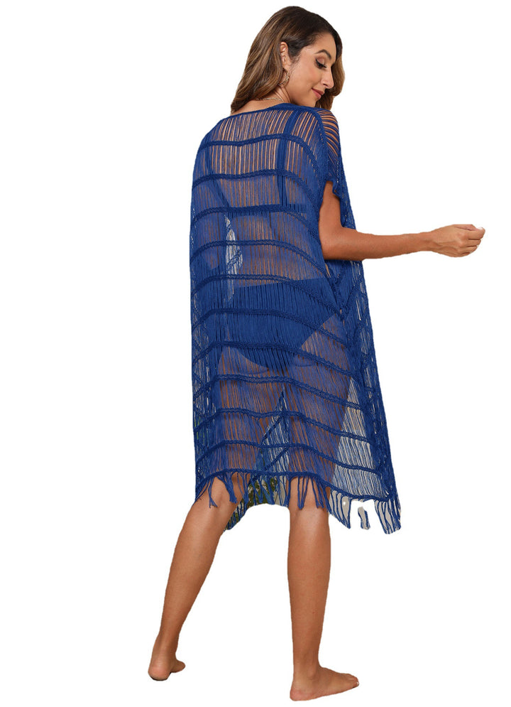 Ladies Crochet Fringes Beach Cover-up Lune London