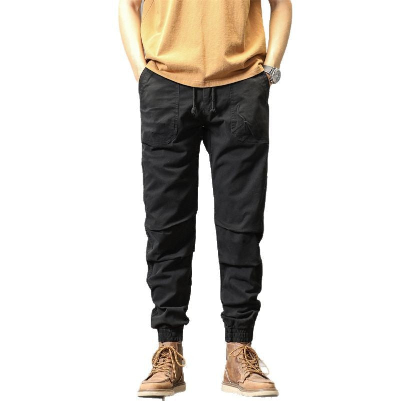Comfortable cargo pants for men with elastic waist and multifunctional pockets Lune London