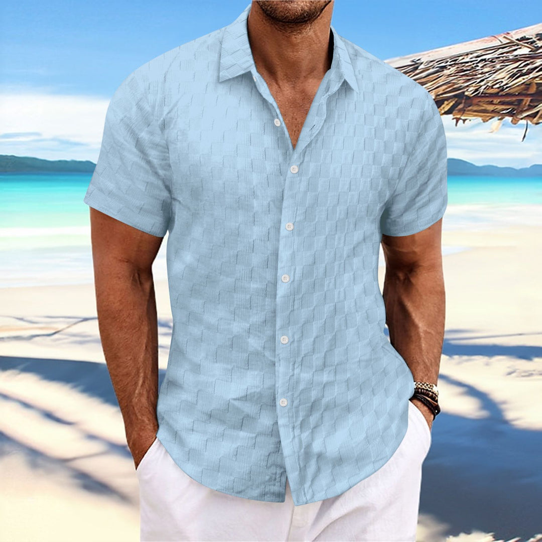 Structured short sleeve leisure shirt for men Amarae