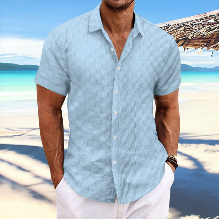 Structured short sleeve leisure shirt for men Amarae