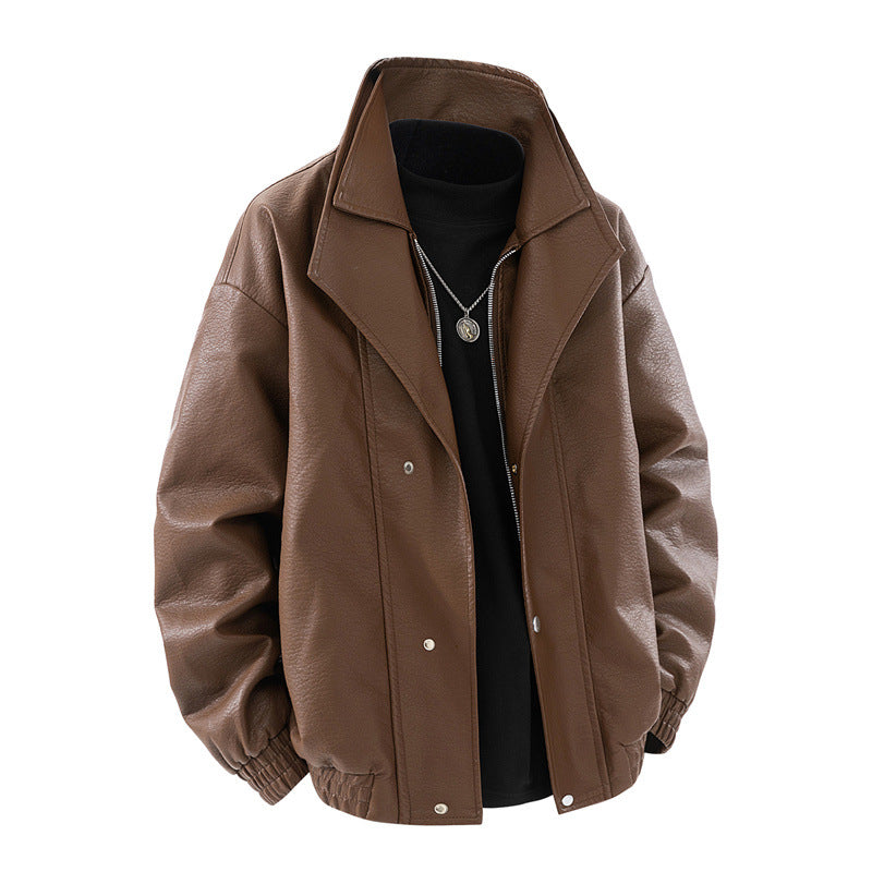 Casual synthetic leather jacket for men Lune London
