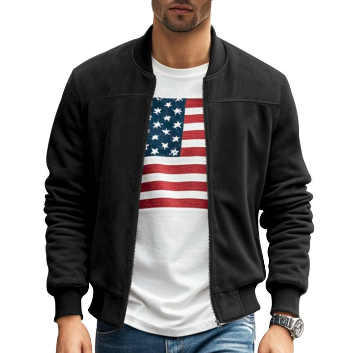 Men's bomber jacket with modern fit and practical pockets Lune London