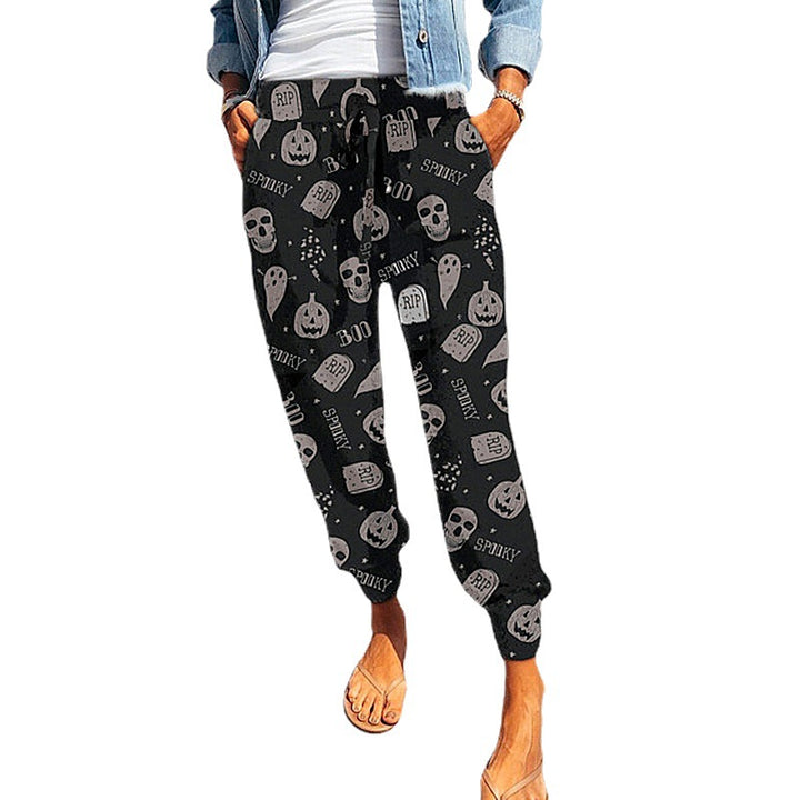 Layered print joggers for women, relaxed fit Lune London