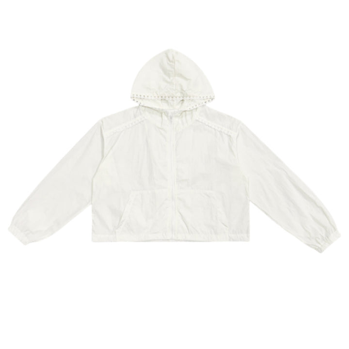 Veste courte à la mode pour femmes avec col à capuche réglable Chic & Stil