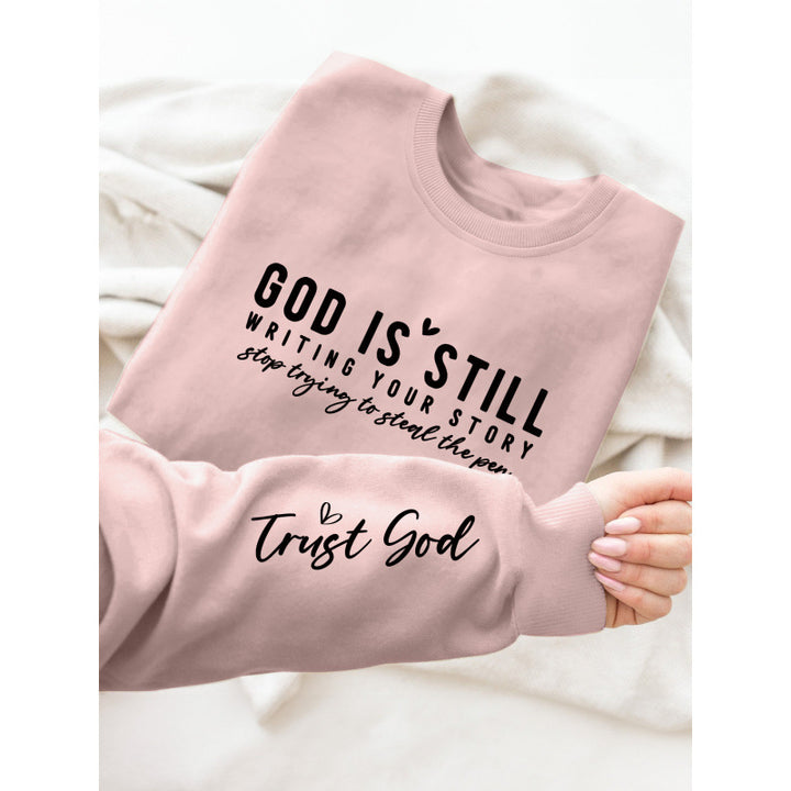 Women’s sweatshirt with inspiring lettering and soft material Lune London